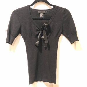 4/$25💸 RAMPAGE SHORT SLEEVED SWEATER BOW SIZE S